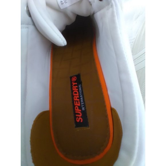 Superdry Men's Truman White Sneakers Lace Up Size US 10 UK 9 PREOWNED - Picture 11 of 16